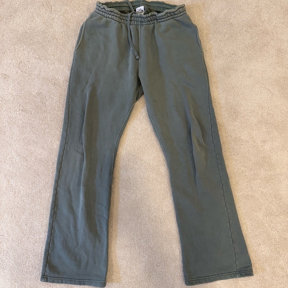 Akimbo straight-leg sweatpants sage medium